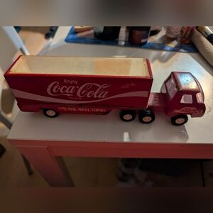 Vintage Coca-Cola Red and White Toy Truck